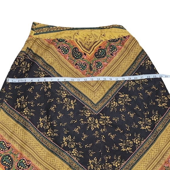 THE TERRITORY AHEAD Boho Cottage Floral Paisley Maxi Skirt Size 12 Art Festival - Picture 11 of 14
